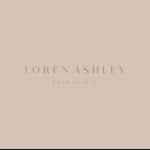 minimalist chic skin clinic logo multi tone light brown